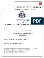 Department OF Master of Computer Applications