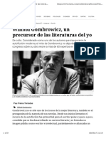 +Terradas, F - Wiltold Gombrowicz, un precursor de las literaturas del yo - revista Ñ.pdf