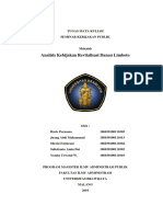 Analisis Revitalisasi Danau Limboto Final