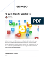 18 Quick Tricks For Google Docs: Field Guide