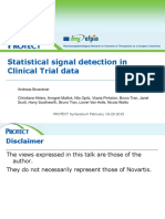 Statistical Signal Detection in Clinical Trial Data