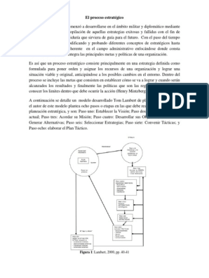Análisis Estratégico | PDF | Planificación | Ciencia cognitiva