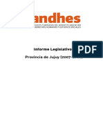 Andhes - Informe Legislativo - Provincia de Jujuy (2007-2008)