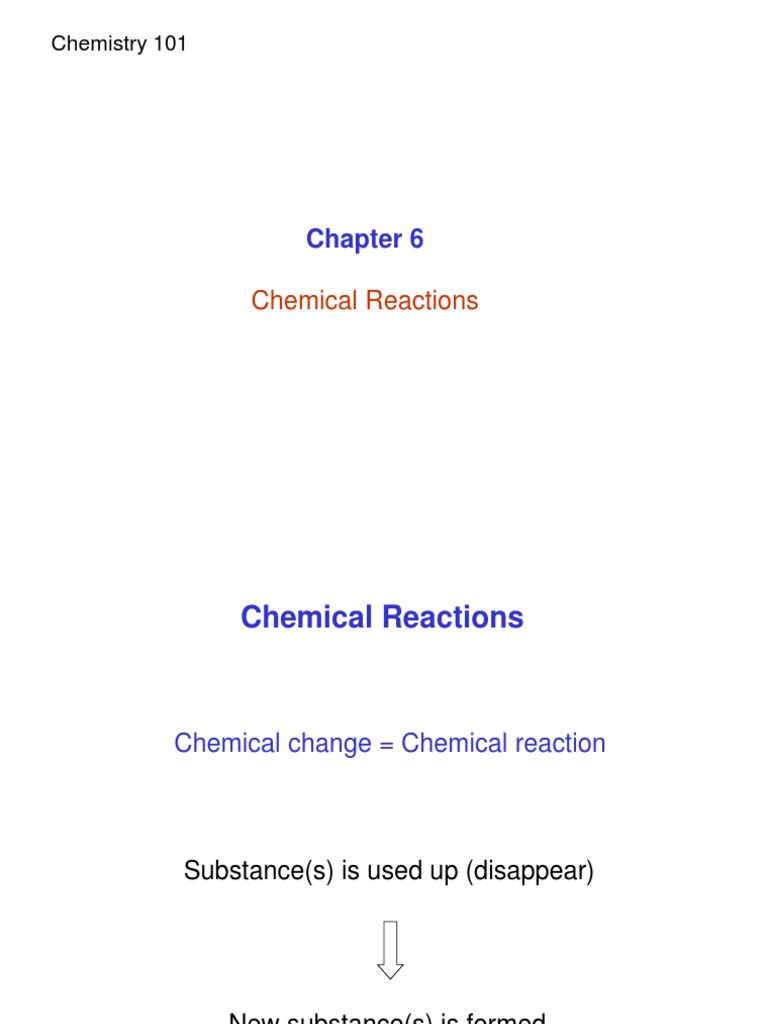 Understanding Chemical Reactions | PDF | Chemical Reactions | Chemistry