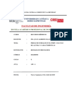 Informe Sobre Calculo de Altura de Presas