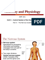 Anatomy and Physiology: Unit 3 - Control System of The Human Body