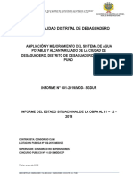 Informe Situacional de Agua y Desague