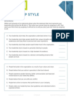 SHI Leadership Style Assessment PDF
