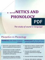 Phonetics and Phonology