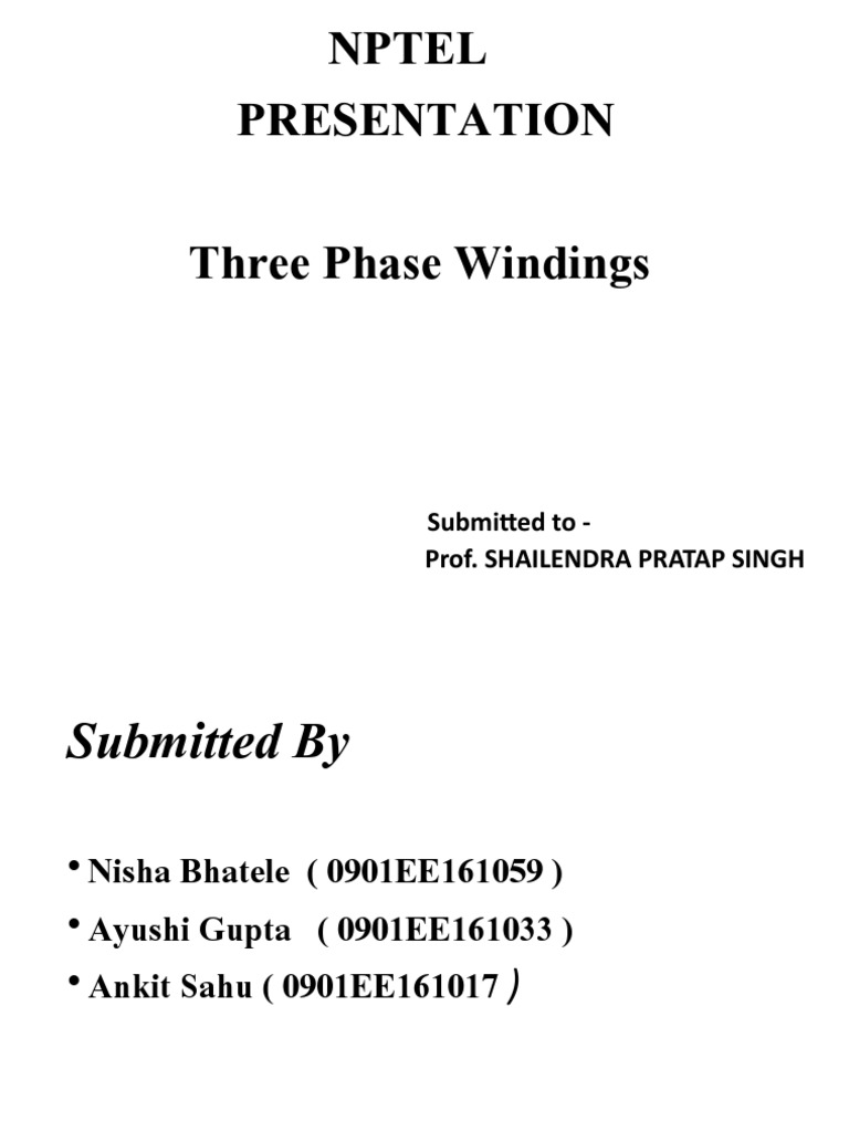 NPTEL PDF Alternating Current Electric Power