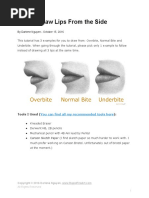 RapidFireArt Tutorials How To Draw Lips Side View