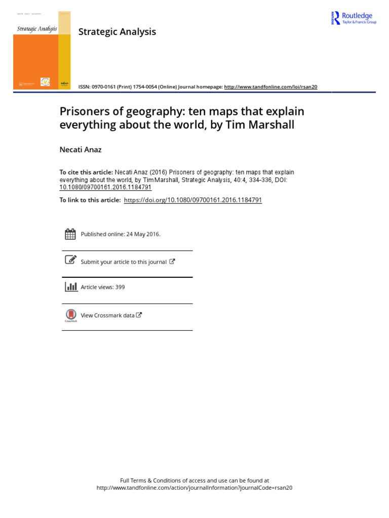 Prisoners of Geography Ten Maps That Explain Everything About The World