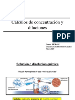 Diluciones y Cálculos de Concentración BIOL035 2019-1