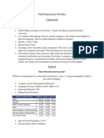 Field Experience Profiles