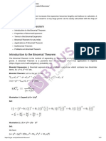 Binomial Theorem