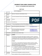 Teaching Plan - UBAI3013