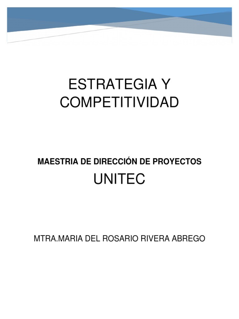 Estrategia y Competitividad Empresarial | PDF | Cadena de valor ...
