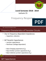 Frequency Response: EEE 51: Second Semester 2018 - 2019