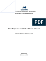 Estudo Dirigido Sobre Durabilidade de Estruturas de Concreto