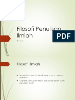 Filosofi Penulisan Ilmiah