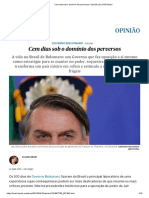 Cem Dias Sob o Domínio Dos Perversos _ Opinião _ EL PAÍS Brasil