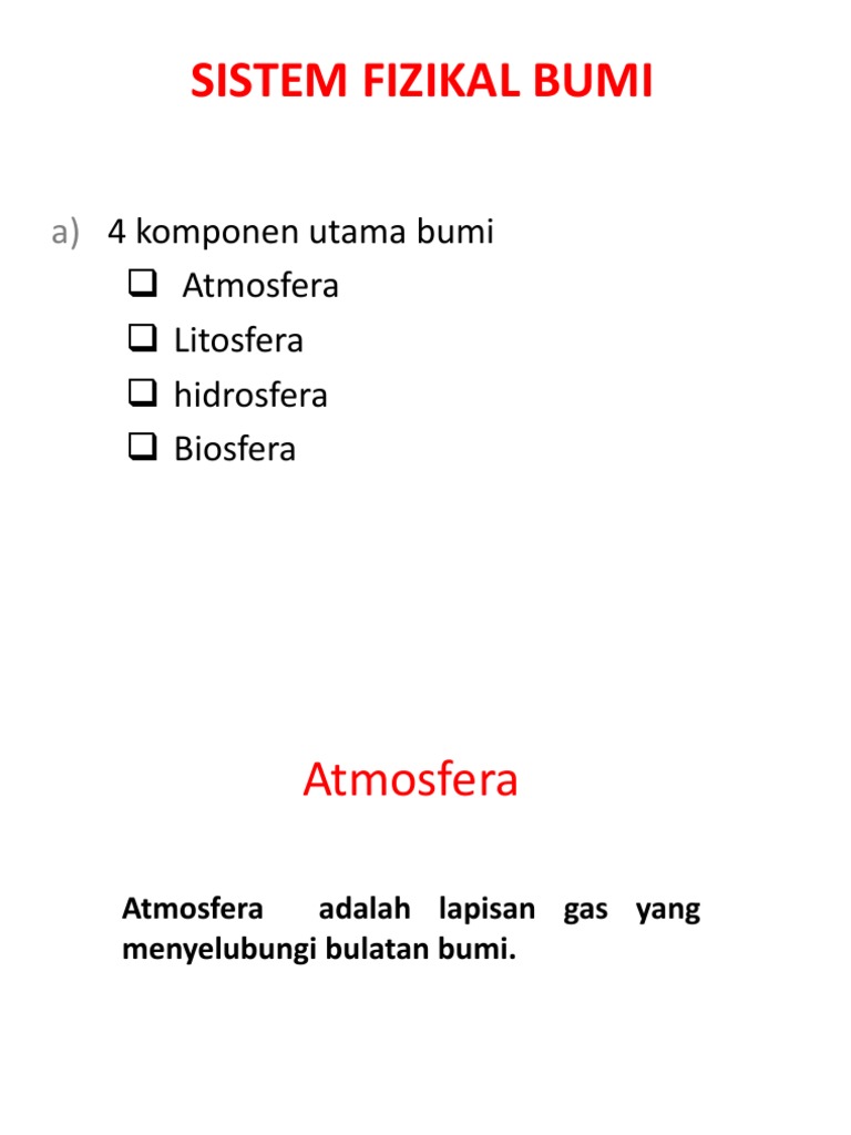 Slide Show Sistem Fizikal Bumi | PDF