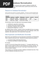 Normalization