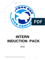 Intern Induction Pack: Byron Bay Dive Centre Crew Induction