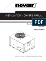 Innovair PEK R410a Commercial Package Units Owners Manual PDF