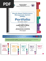 RPMS Portfolio Proficient Teacher Teacher I Iii