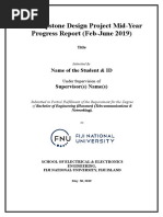 PEB Capstone Design Project Mid-Year Progress Report Template