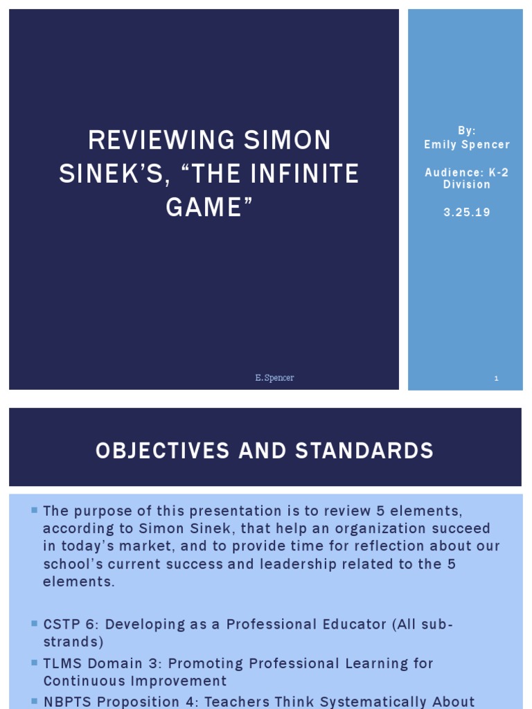 Key Elements of the Infinite Game | PDF | Mindset | Leadership
