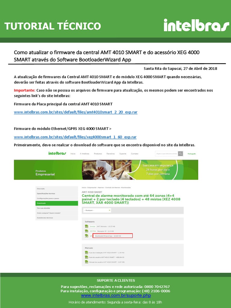 Como Atualizar Amt 4010 Smart o Xeg 4000 Smart PDF Rede de