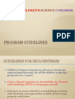 Program Guidelines: Children'S