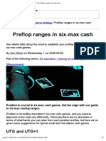 Preflop Ranges in Si - Ma Cash: UTG and UTG+1
