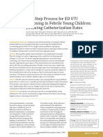 Two-Step Process For ED UTI Screening in Febrile Young Children: Reducing Catheterization Rates