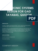 Electronic Systems Design For Gad Tayabas, Quezon