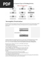 Most Common Types of Welding Defects PDF