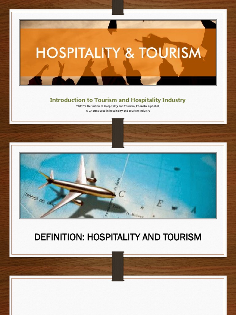 connection of tourism and hospitality