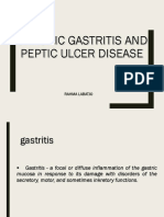 Chronic Gastritis and Peptic Ulcer Disease: Rahma Labatjo
