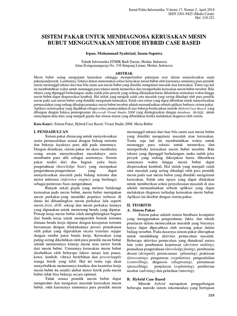 Sistem Pakar Untuk Mendiagnosa Kerusakan Mesin  Bubut   Sistem Pakar Untuk Mendiagnosa Kerusakan Mesin  Bubut