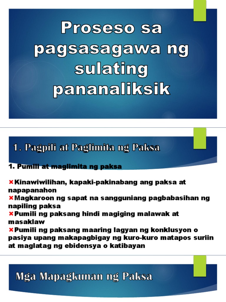 Pagsasagawa Ng Pananaliksik Pdf