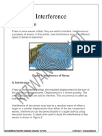 Interference: Figure 1: Interference of Waves A. Interference