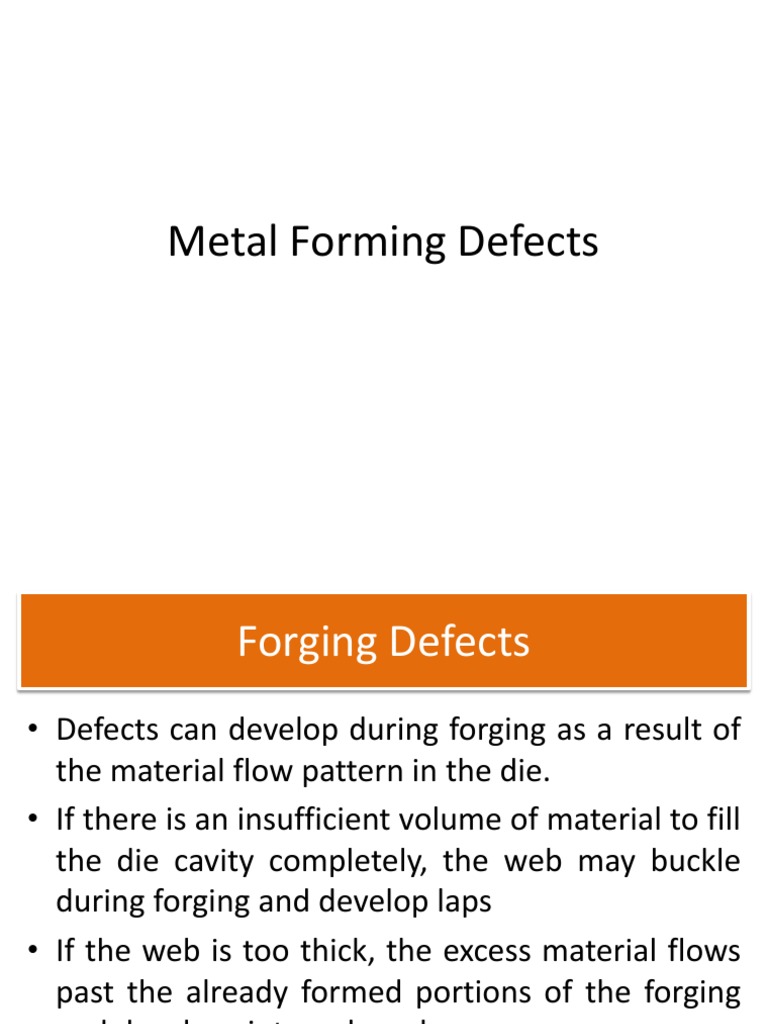 Forging Defects Overview and Laps | PDF