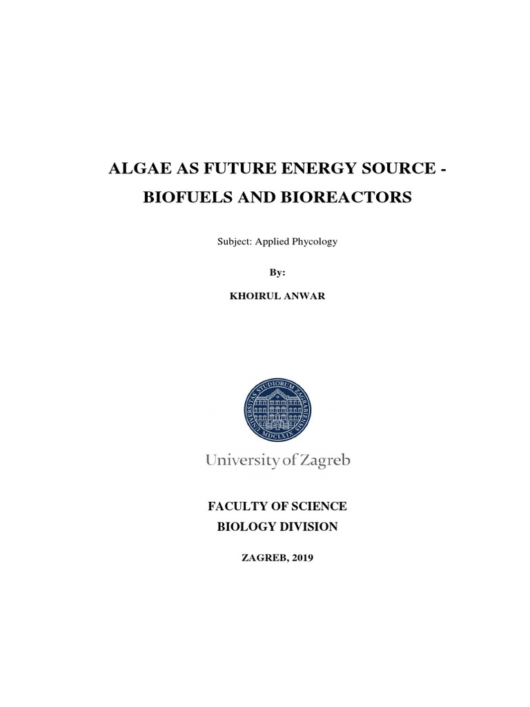 Algae: The Future of Biofuels | PDF | Algae Fuel | Biofuel