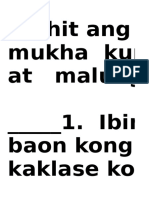 Pagtulong Sa Kapwa - Pagsasanay