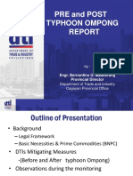 Pre and Post Typhoon Ompong: Engr. Bernardino G. Mabborang Provincial Director