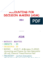 Accounting For Decision Makers (Adm)