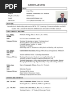 John Nolan CV