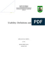 Usability Definitions and Concepts